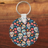 Sugar Skulls and Flowers キーホルダー (裏面)