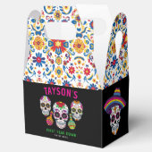 Sugar Skulls Day 1st Birthday Party Colorful Día フェイバーボックス (オープン)