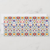 Sugar Skulls Day 1st Birthday Party Colorful Día 招待状 (裏面)