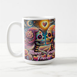 Sugar Skulls in Love Chalk Pastel Personalized コーヒーマグカップ