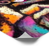 Sugar Skulls in Love Chalk Pastel Personalized ポスター (角)