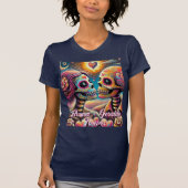 Sugar Skulls in Love Chalk Pastel Personalized Tシャツ (正面)