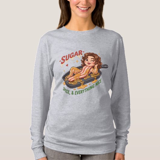 Sugar Spice and Everything Nice – Sassy Girl Tシャツ (正面)