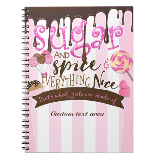 SUGAR SPICE & EVERYTHING NICE ジャーナルノート ノートブック (正面)