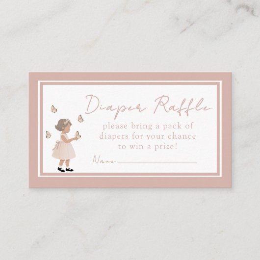 Sugar, Spice & Everything Nice Diaper Raffle Card エンクロージャーカード (正面)
