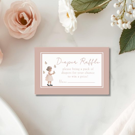 Sugar, Spice & Everything Nice Diaper Raffle Card エンクロージャーカード