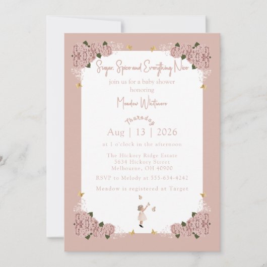 Sugar, Spice & Everything Nice - Invitation 招待状 (正面)