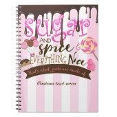 SUGAR SPICE & EVERYTHING NICE Journal Notebook ノートブック (正面)