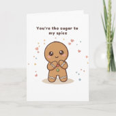 Sugar to My Spice Puchi Dōshi Gingerbread Card カード (正面)