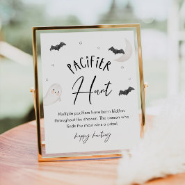 SUGARBOOおしゃぶり狩りベビーシャワーゲームサイン ポスター