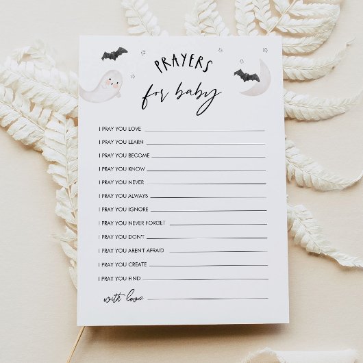 SUGARBOOハロウィン祈りの言葉ベビーアドバイスカード 招待状