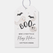 SUGARBOOハロウィーンかわいい幽霊ギフトメッセージカード ギフトタグ (裏面)
