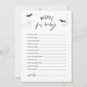 SUGARBOOハロウィーンの願い事ベビーアドバイスカード 招待状 (正面)