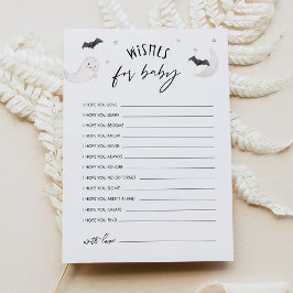 SUGARBOOハロウィーンの願い事ベビーアドバイスカード 招待状