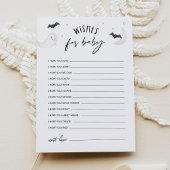 SUGARBOOハロウィーンの願い事ベビーアドバイスカード 招待状