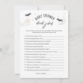 SUGARBOOハロウィーンパパジョーク赤ちゃんシャワーゲームカード 招待状 (正面)