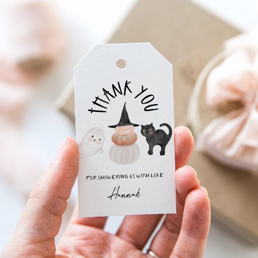 SUGARBOOハロウィーンベビーシャワーメッセージカード ギフトタグ