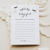 SUGARBOOハロウィーン推測ベビーフードゲームカード 招待状