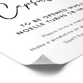 SUGARBOOハロウィーン時間カプセル赤ちゃんシャワーのサイン ポスター (角)