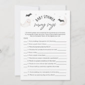 SUGARBOOハロウィーン赤ちゃんシャワー調査はゲームと言う 招待状 (正面)