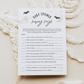 SUGARBOOハロウィーン赤ちゃんシャワー調査はゲームと言う 招待状