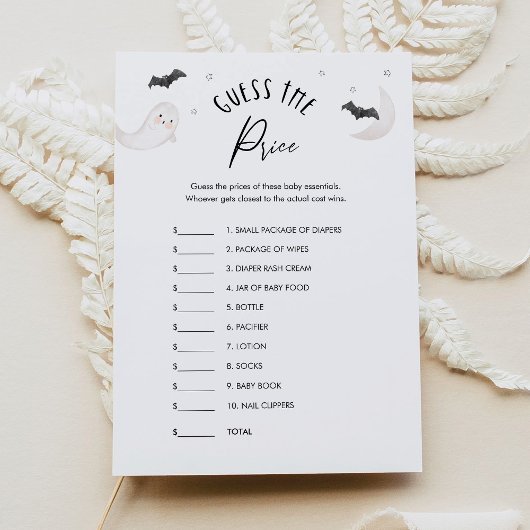 SUGARBOO価格ベビーシャワーゲームカードを推測 招待状