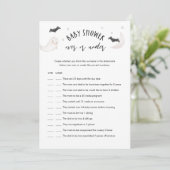 SUGARBOO赤ちゃんシャワーゲームの上または下でハロウィーン 招待状 (スタンド正面)