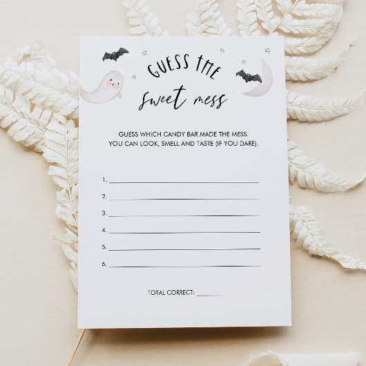 SUGARBOO ハロウィン お菓子の混乱を当てろ ゲームカード 招待状