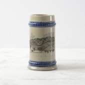 Sugarbushリゾート、ヴァーモントのスキーマグおよびビールステイン ビールジョッキ (中央)