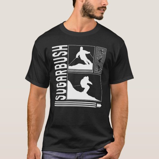 Sugarbush Skiing Skier Winter Snowboard Snowboarde Tシャツ (正面)