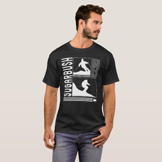 Sugarbush Skiing Skier Winter Snowboard Snowboarde Tシャツ (正面フル)