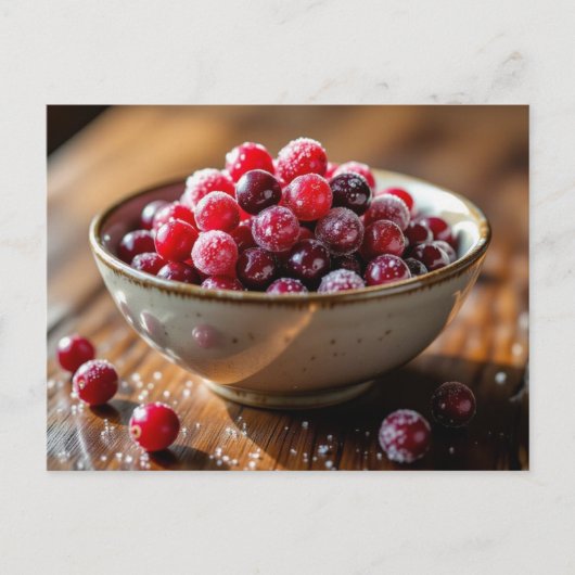 Sugared Cranberries Recipe Card ポストカード (正面)