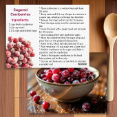 Sugared Cranberries Recipe Card ポストカード