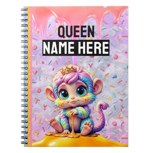 Sugarfluff Queen Spiral Photo Notebook ノートブック (正面)