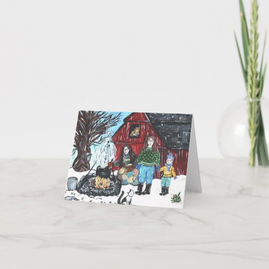 Sugaring Season Greeting Card カード (正面)