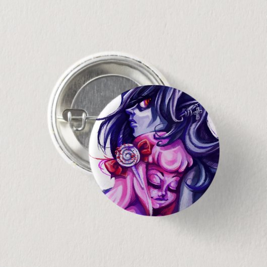 SugarlessゴムPin 缶バッジ (正面&裏面)