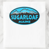 Sugarloaf Maineブルーオーバルシール 楕円形シール (バッグ)