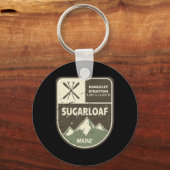 Sugarloaf Maine Skiing Vintage  キーホルダー (正面)