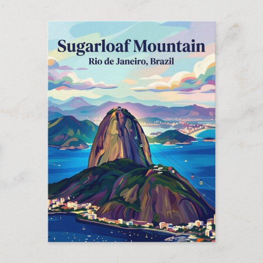 Sugarloaf Mountain Brazil ポストカード (正面)