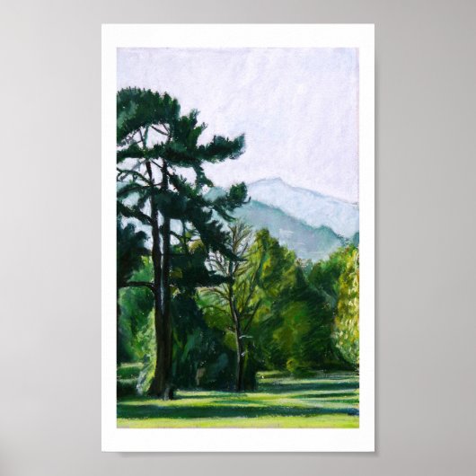 Sugarloaf Mountain from Abergavenny, Wales,プリント ポスター (正面)