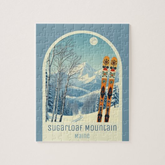 Sugarloaf Mountain Maine スキー場 ゲーム ジグソーパズル (縦)