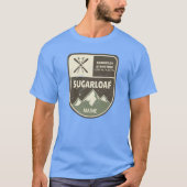 Sugarloaf Rangeley Stratton Maine Oversized Tシャツ (正面)