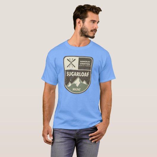 Sugarloaf Rangeley Stratton Maine Oversized Tシャツ (正面フル)