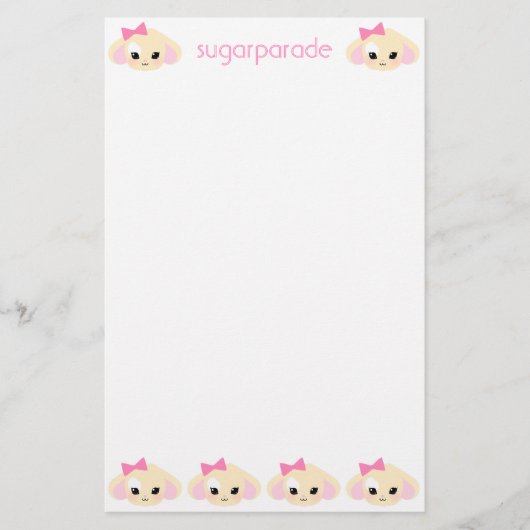 sugarparadeのUsagi chanの静止した紙 便箋 (正面)