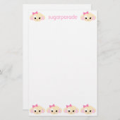 sugarparadeのUsagi chanの静止した紙 便箋 (正面/裏面)