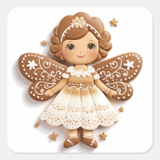 Sugarplum Fairy: A Gingerbread Creation スクエアシール (正面)