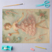 Sugarplum Fairy Christmas Ballet Decoupage Paper 薄葉紙 (クラフト)