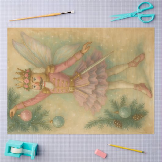 Sugarplum Fairy Nutcracker • Pink Christmas  薄葉紙 (クラフト)