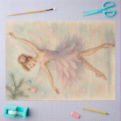 Sugarplum Fairy Pastel Christmas Ballet Decoupage  薄葉紙 (クラフト)