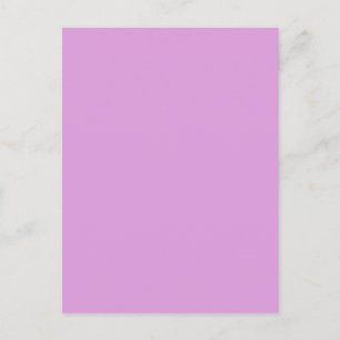 Sugarplum Lavender Purple色無地の背景 ポストカード